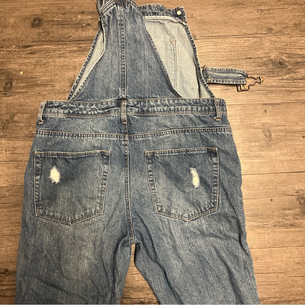 Forever 21 Light Blue Denim Overall Top - Picture 4 of 5